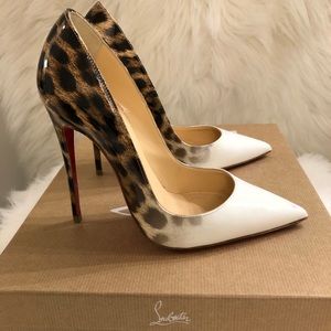 Christian Louboutin So Kate Patent Degrade Leopard
